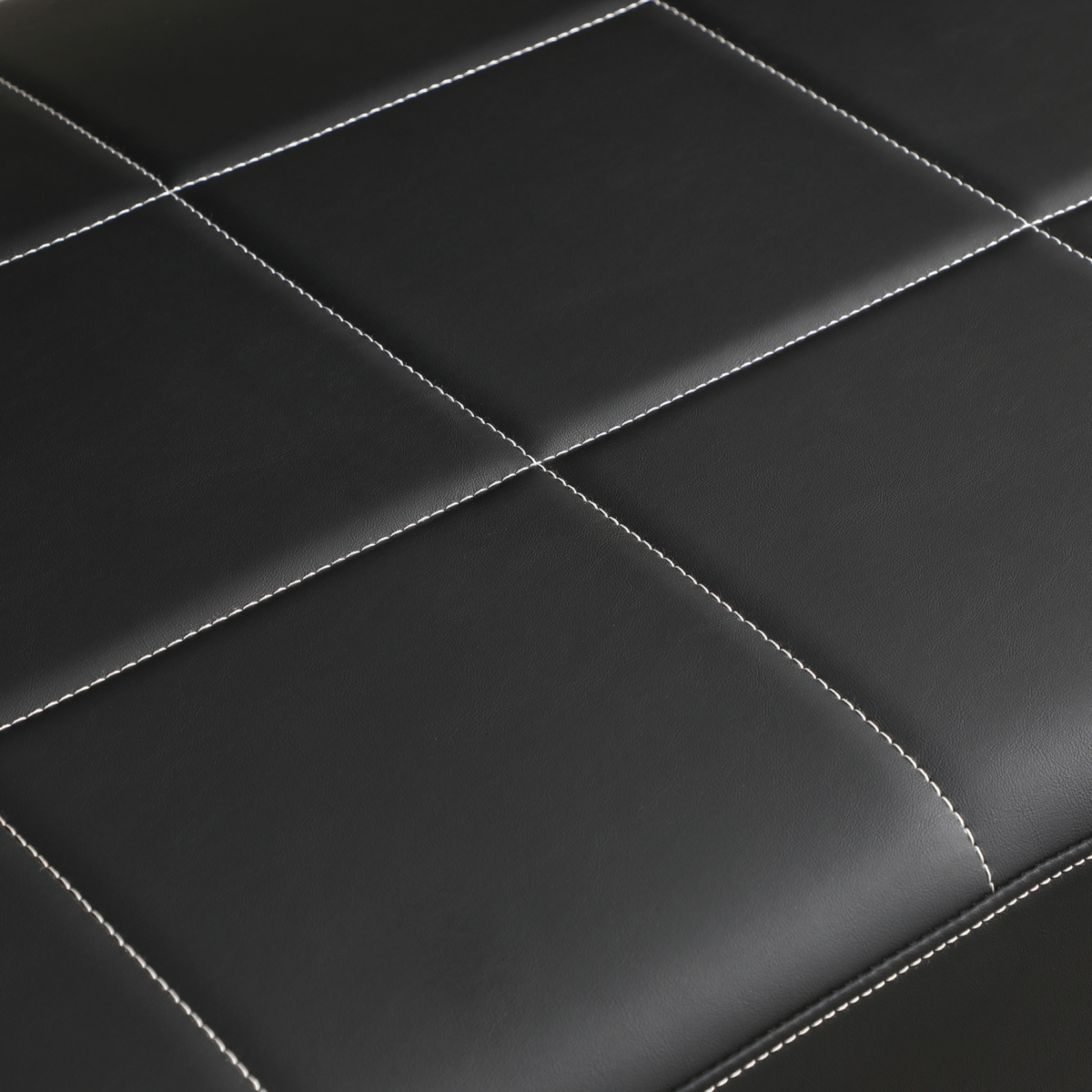 Simplie Fun 57.9" Width Modern Upholstery Faux Bonded Leather Loveseat Sofa