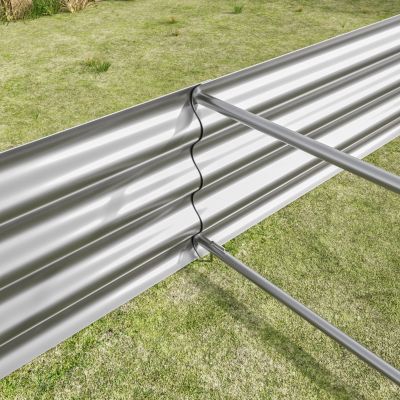 Metal Raised Garden Bed Kit for Flowers and Vegetables
