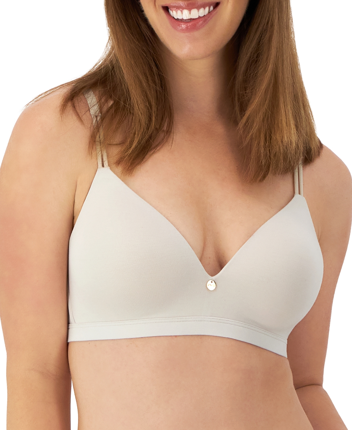 Shop Maidenform Women's Everyday Luxe Wireless T-shirt Bra Dm2402 In Beige Bisque