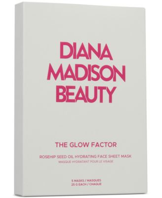 The Glow Factor Rosehip Seed Oil Hydrating Face Sheet Mask, 5-Pk.