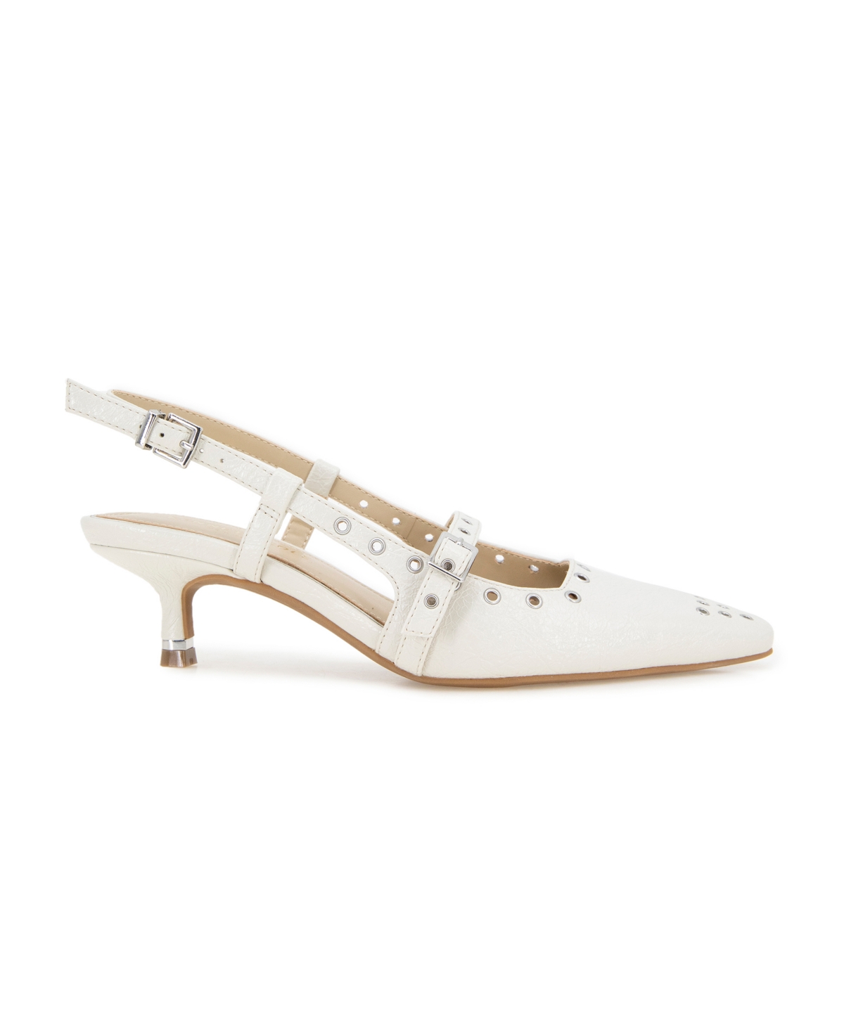 Kenneth Cole New York Women's Martha Eyelet Kitten Heel Pumps
