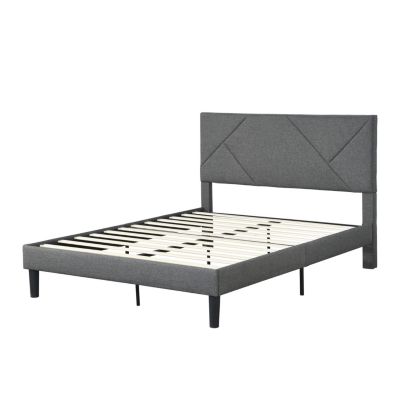 Streamdale Queen Size PU Upholstered Platform Bed Frame