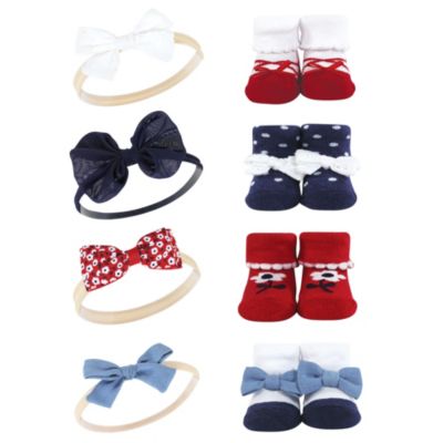 Infant Girl 16Pc Headband and Socks
