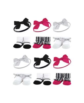 Girls 12-Pack Headband & Socks Giftset Bundle