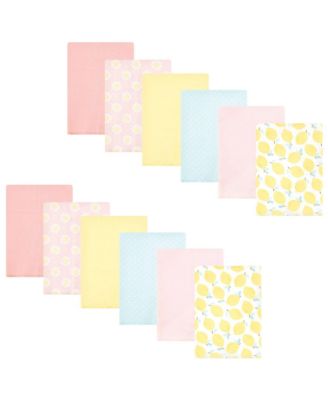 Girls 12Pk Flannel Burp Cloth