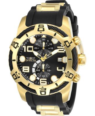 Men's 24218 Bolt Quartz Multifunction Black Dial Watch