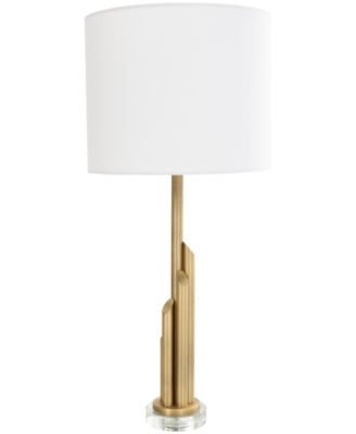 28" Metal Abstract Tiered Pillar Accent Lamp 