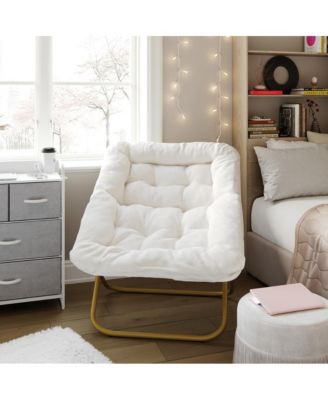 Aisling Oversized Folding Saucer Chair For Dorm, Bedroom