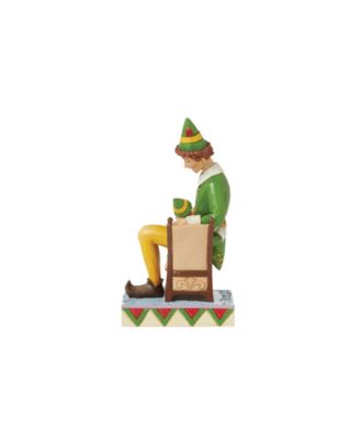 Buddy The Elf Sitting on Papa Elf Figurine