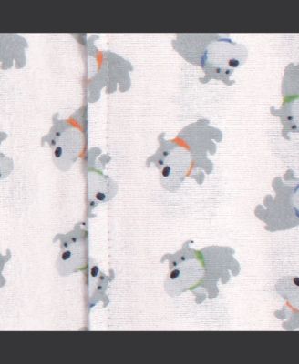 Boys Essential 11-Count Cotton Flannel Nursery Set Burp Cloths & Receiving Blankets