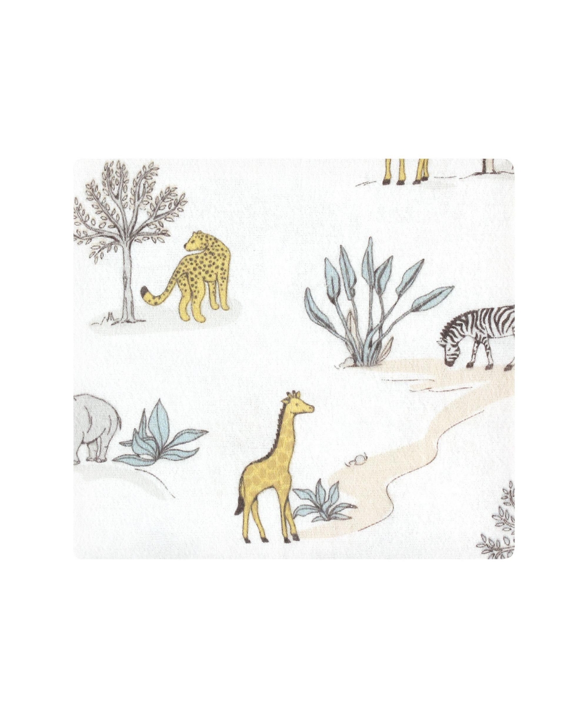 Hudson Baby Boys Cotton Poly 7pk Flannel Receiving Blankets Multipack