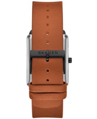 Men's Hagen Three Hand Brown Pro-Planet Leather 36mm