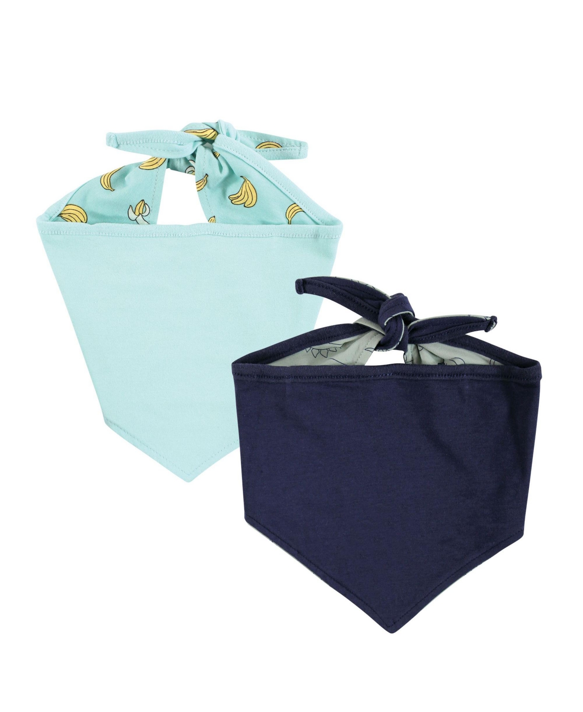 Luvable Friends Dog Reversible Pet Dog and Cat Bandana Bibs 2pk, One Size - Banana dino