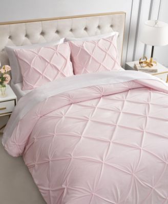 Kiss Pleat Plush 3-Pc. Comforter Set, King