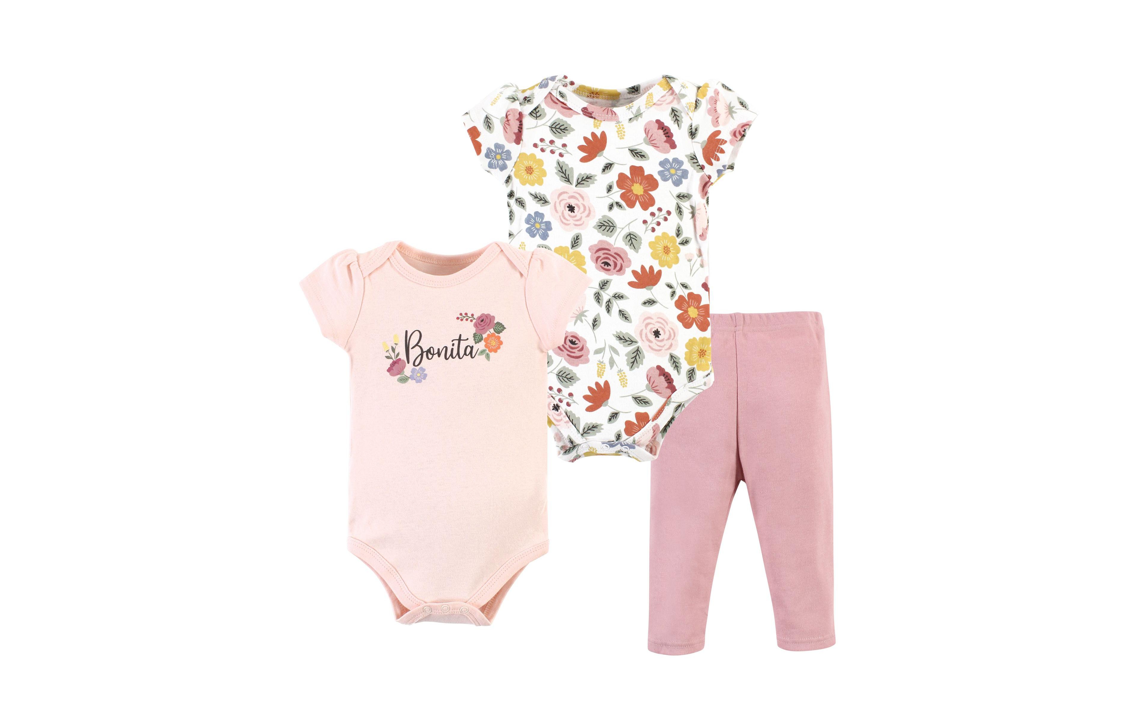 Hudson Baby Girls 2 Bodysuits and Pant