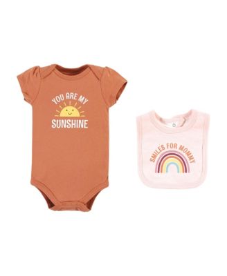 Cotton Sleep and Play, Bodysuit and Bandana Bib Set