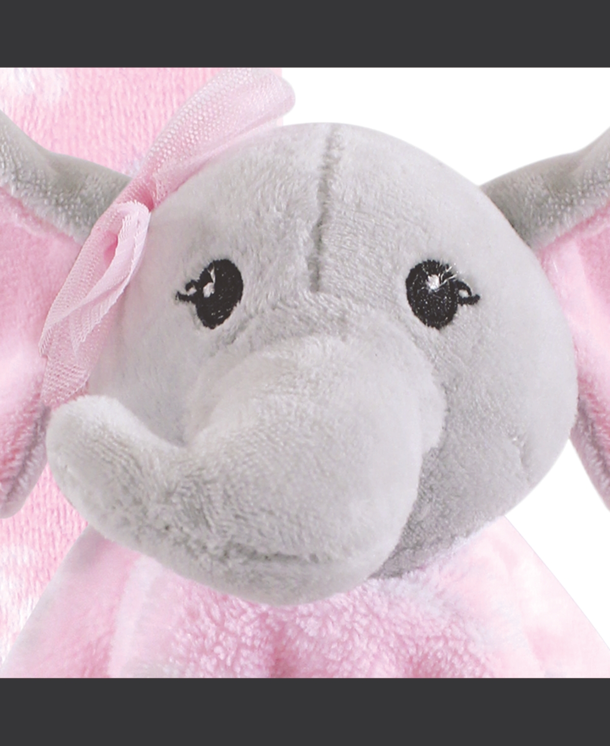 Hudson Baby Infant Girl Plush Blanket, Security Blanket and Toy Set, One Size - Pretty elephant