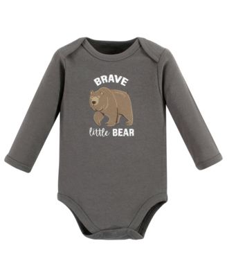 Natural Cotton Long-Sleeve Bodysuits
