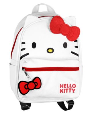 Signature Bow Face and 3D Ear Design Faux Leather Mini Backpack