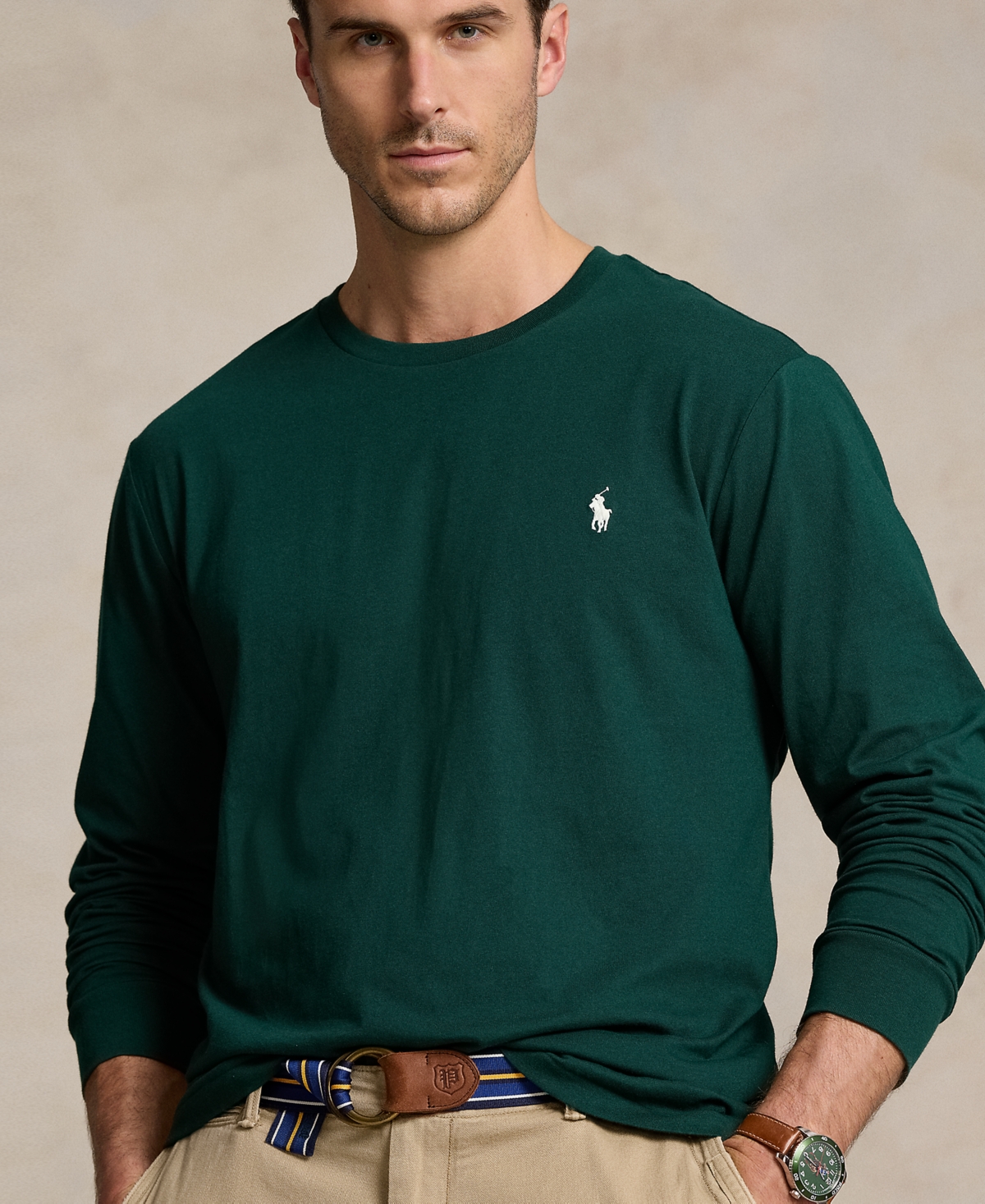 Polo Ralph Lauren Men's Big & Tall Big Pony Logo Jersey T-Shirt
