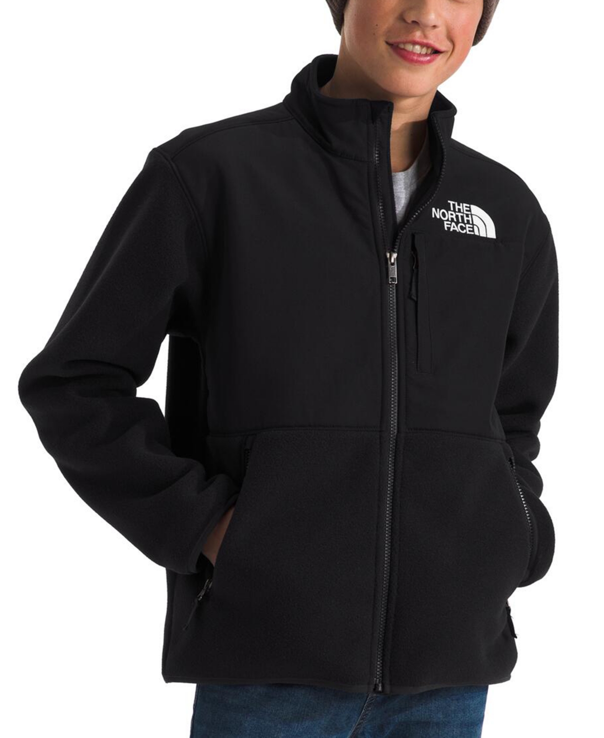 The North Face Big Kids Denali Jacket In Tnf Black