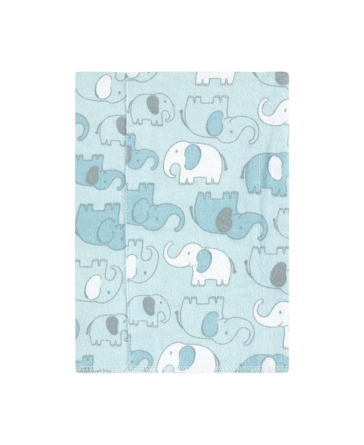 Hudson Baby Boys Soft 4Pk Cotton-Poly Flannel Burp Cloths