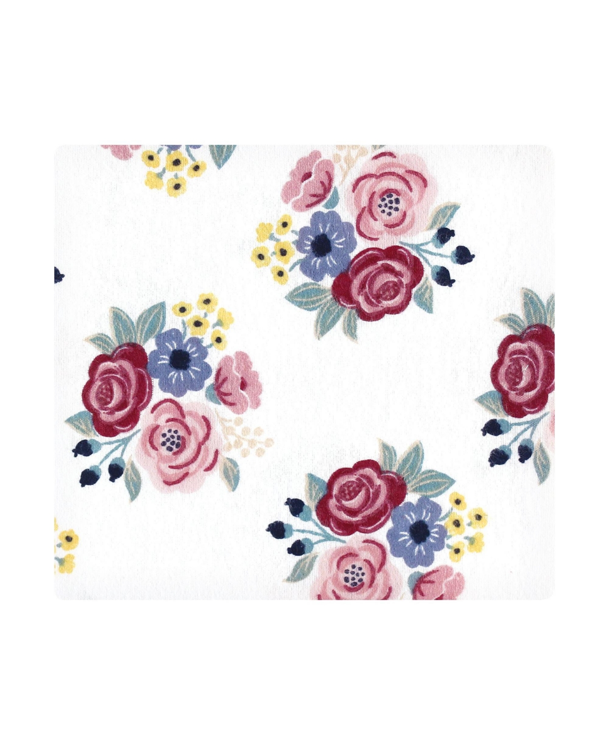 Hudson Baby Girls Seven-Piece Cotton-Poly Flannel Infant Swaddles & Wraps