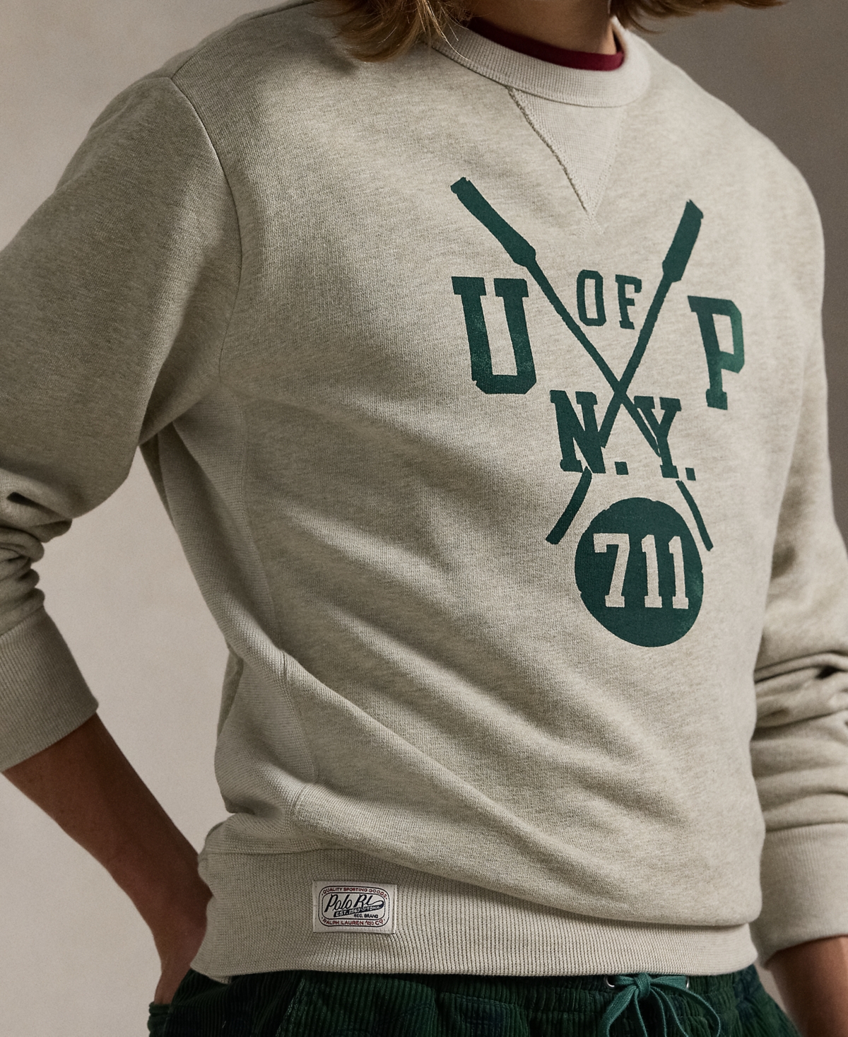 Polo Ralph Lauren Men's Slub Fleece Graphic Sweatshirt