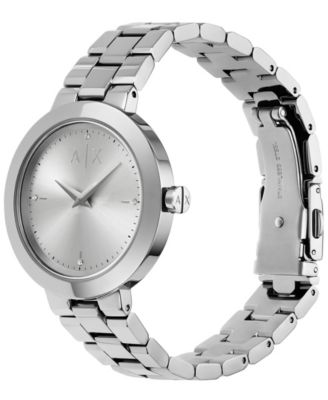 Women's Quartz Two-Hand Silver Stainless Steel 36MM