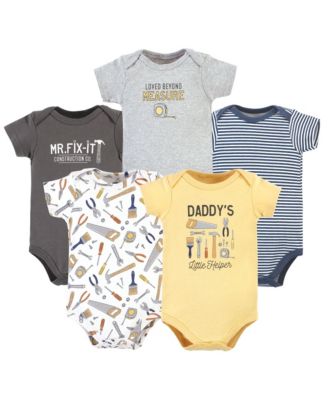 Baby Boys Hudson Essential Cotton Bodysuits 5-Piece Set