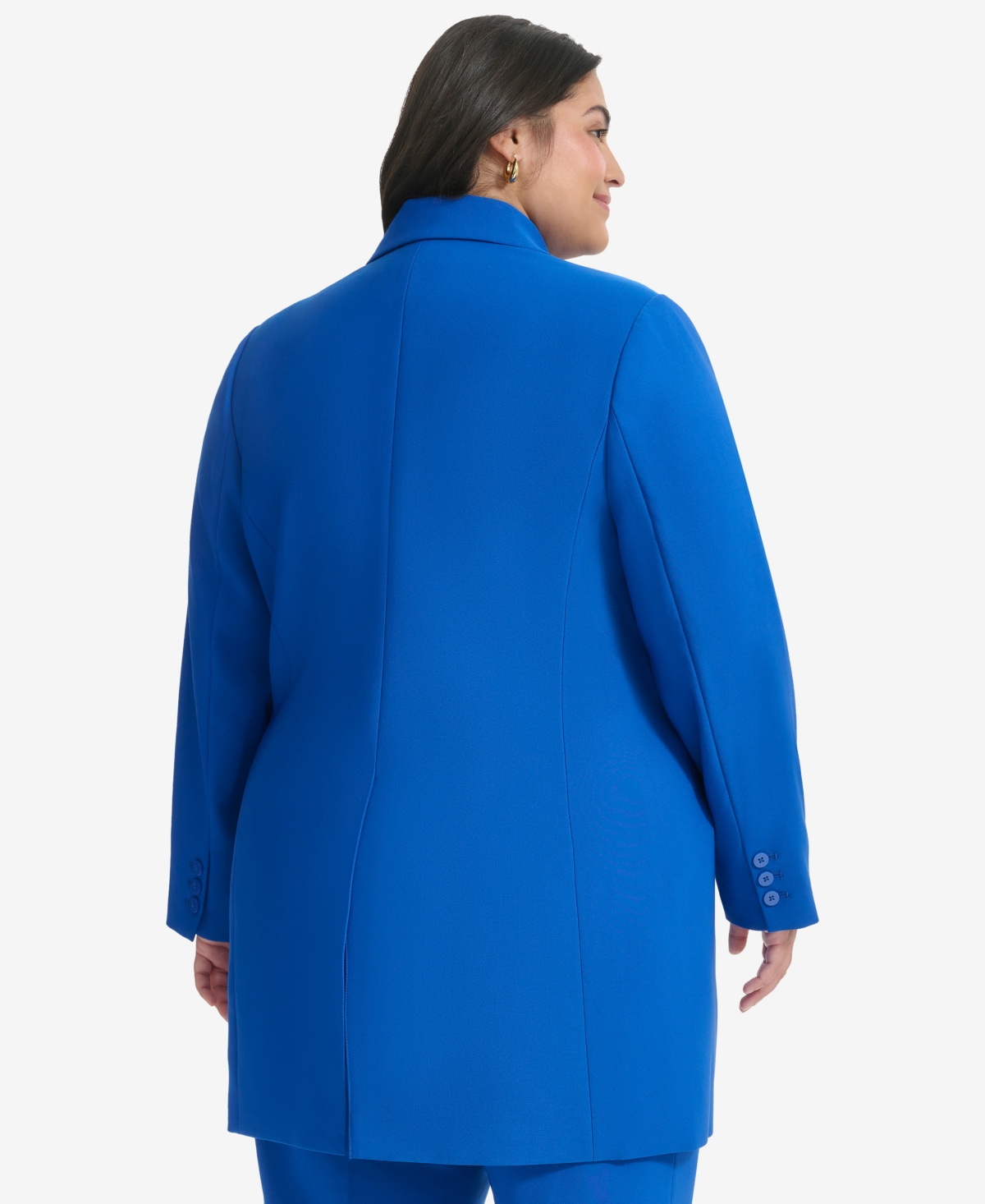 Dkny Plus Size Topper Jacket Lapis Blue Smart Closet