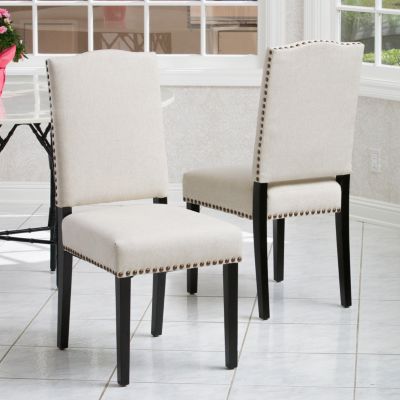 Polyester Dining Chair with Studs and Legs