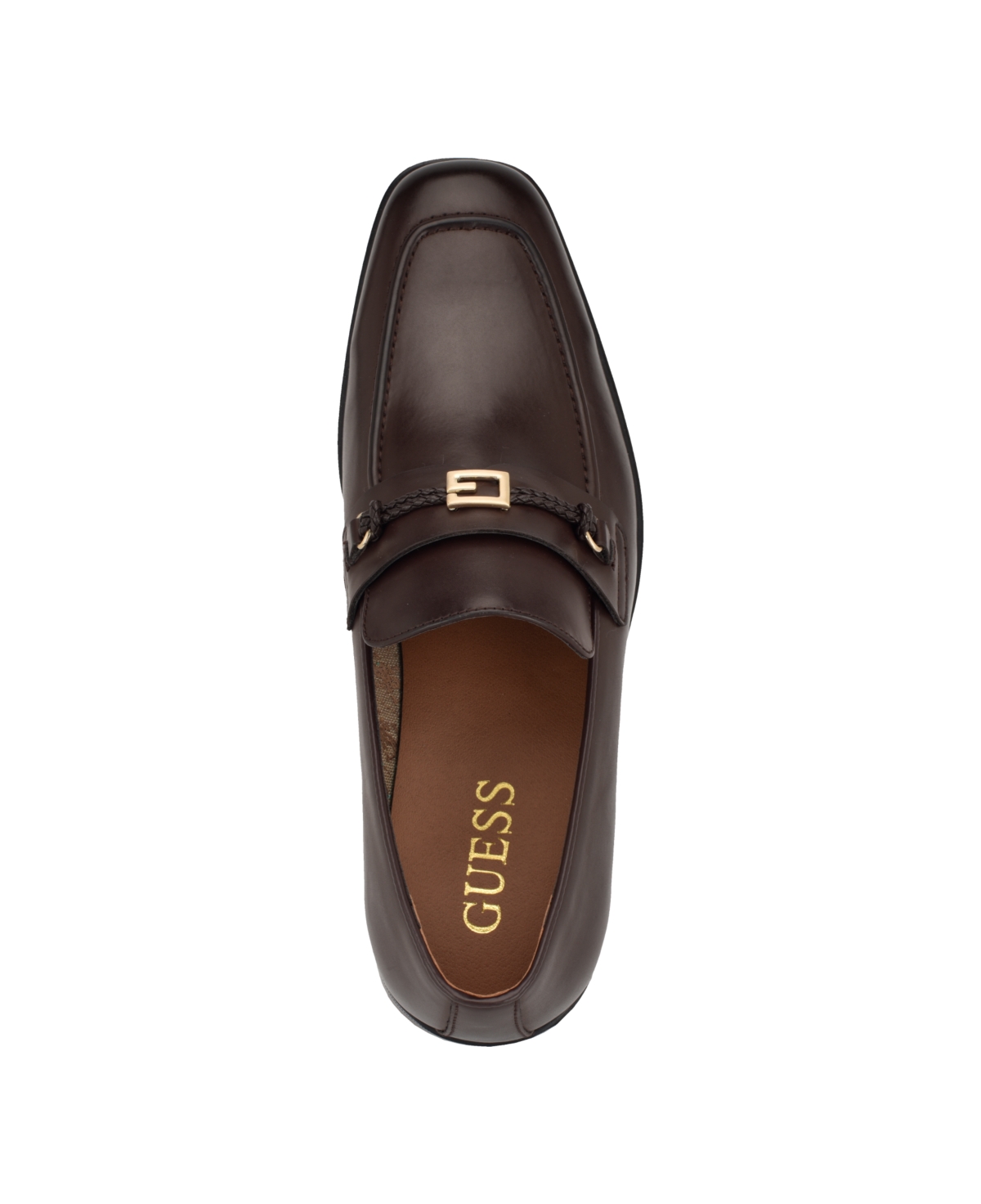 Guess Men's Hare Square Toe Slip On Dress Loafers In Black