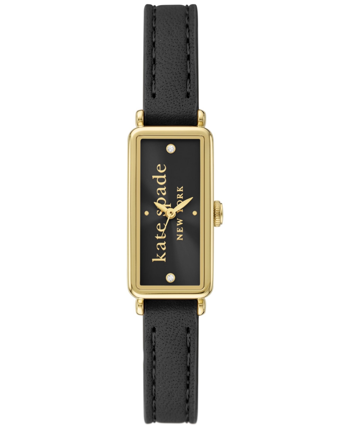 Women's Rosedale Black Leather Watch 32mm - Black