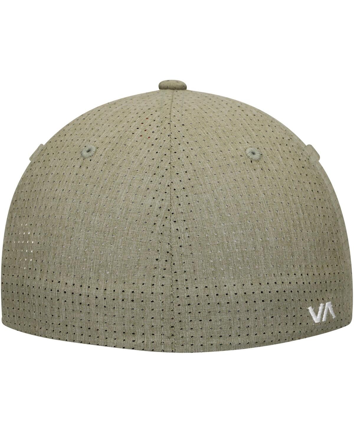 RVCA MEN'S OLIVE SHANE FLEX HAT 
