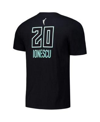 Men's and Women's Sabrina Ionescu Black New York Liberty Rebel Edition Name Number T-Shirt