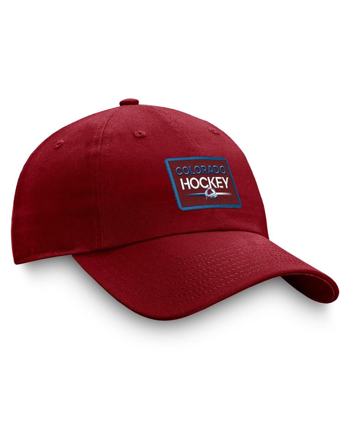 FANATICS MEN'S BURGUNDY COLORADO AVALANCHE AUTHENTIC PRO PRIME ADJUSTABLE HAT
