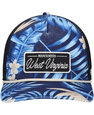 Men's Navy West Virginia Mountaineers Tropicalia Hitch Adjustable Hat