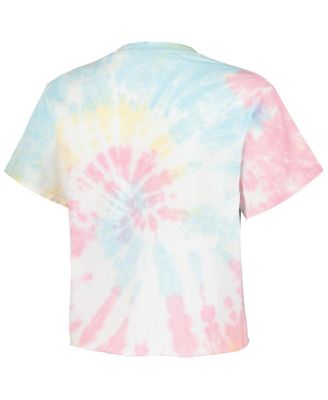 Men's and Women's Blue Disney Princess Dreams in Bloom Tie-Dye T-Shirt