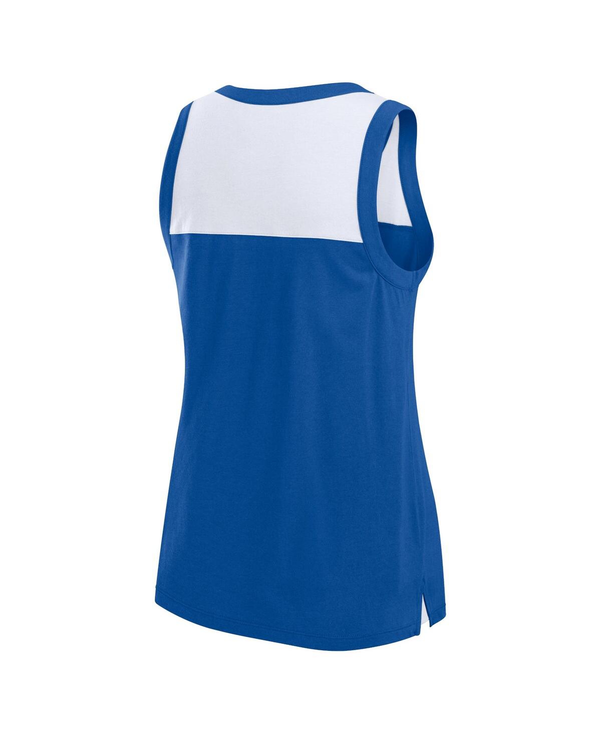 Fanatics Women's Royal Buffalo Bills Sequin Tank Top In Royal,white