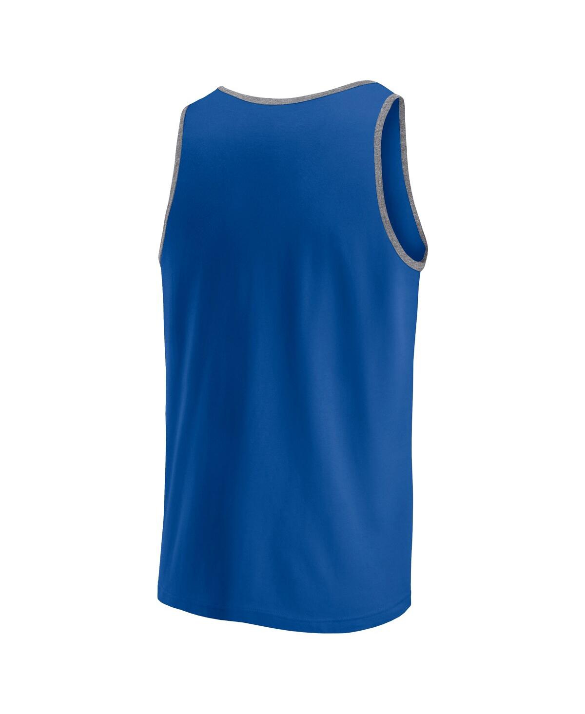 Fanatics Men'sKansas City Royals Bet Tank Top - Royal, Heather Gray
