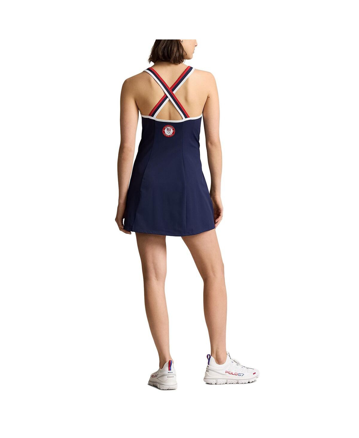 Polo Ralph Lauren Women's Navy Team Usa 2024 Summer Olympics Villagewear Performance Sleeveless Tank Dress In Navy