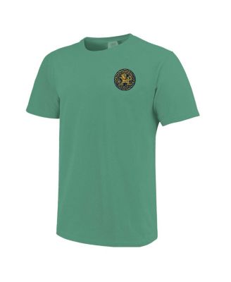 Men's and Women's Green Notre Dame Fighting Irish Hyper Local Celtic Knot Bagpipes T-Shirt