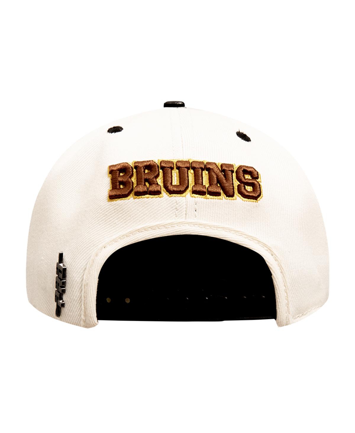 Shop Pro Standard Men's Cream Boston Bruins Retro Classic Logo Snapback Hat In Cream,black