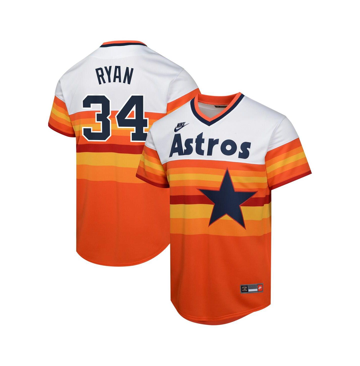 Детский топ Nike Nolan Ryan White Houston Astros Cooperstown Collection Limited Player Jersey — фото 1