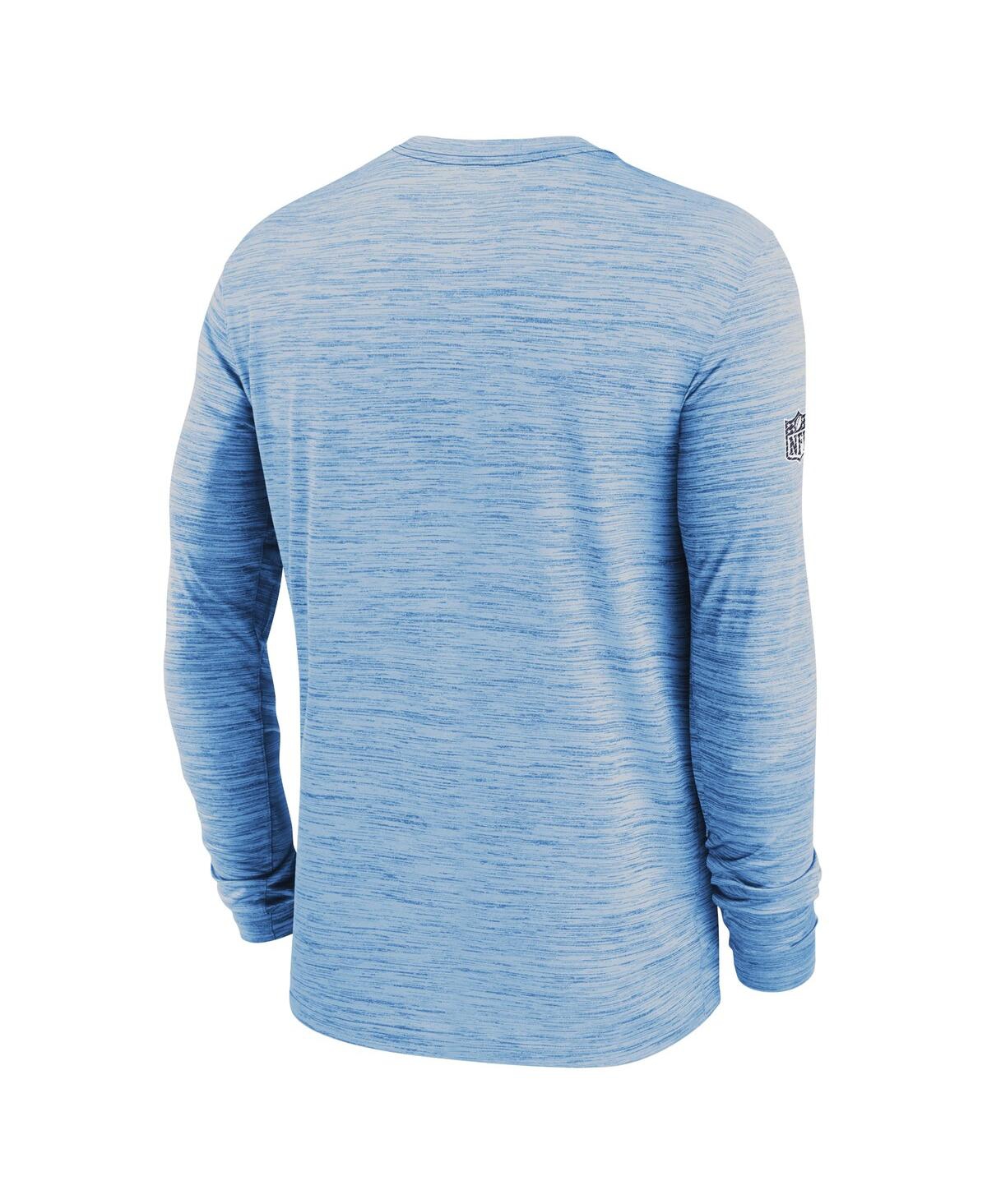 Nike Men's Light Blue Tennessee Titans 2024 Sideline Velocity Performance Long Sleeve T-shirt In Light Blue