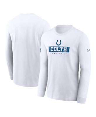 Nike Men s White Indianapolis Colts Sideline Performance Long Sleeve T Shirt Macy s