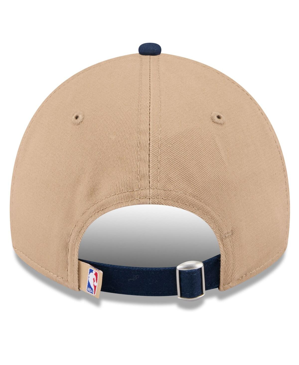 NEW ERA MEN'S TAN/NAVY MEMPHIS GRIZZLIES 2024 NBA DRAFT 9TWENTY ADJUSTABLE HAT 