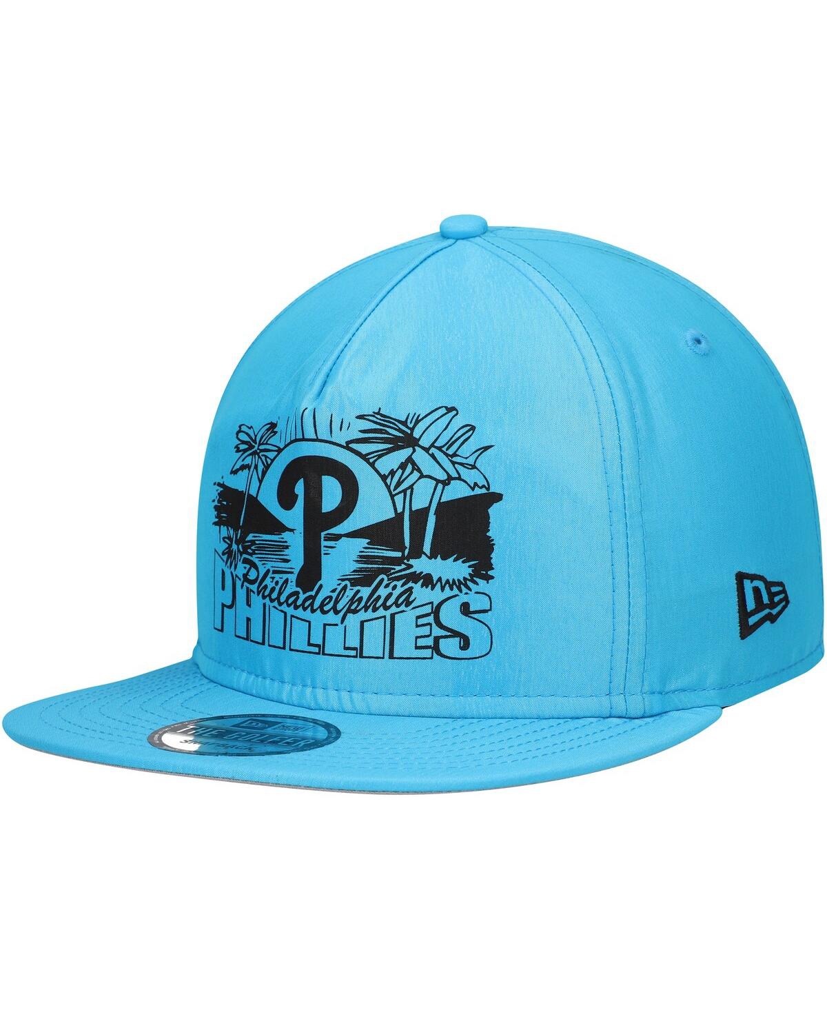 NEW ERA MEN'S BLUE PHILADELPHIA PHILLIES NEON GOLFER SNAPBACK HAT 