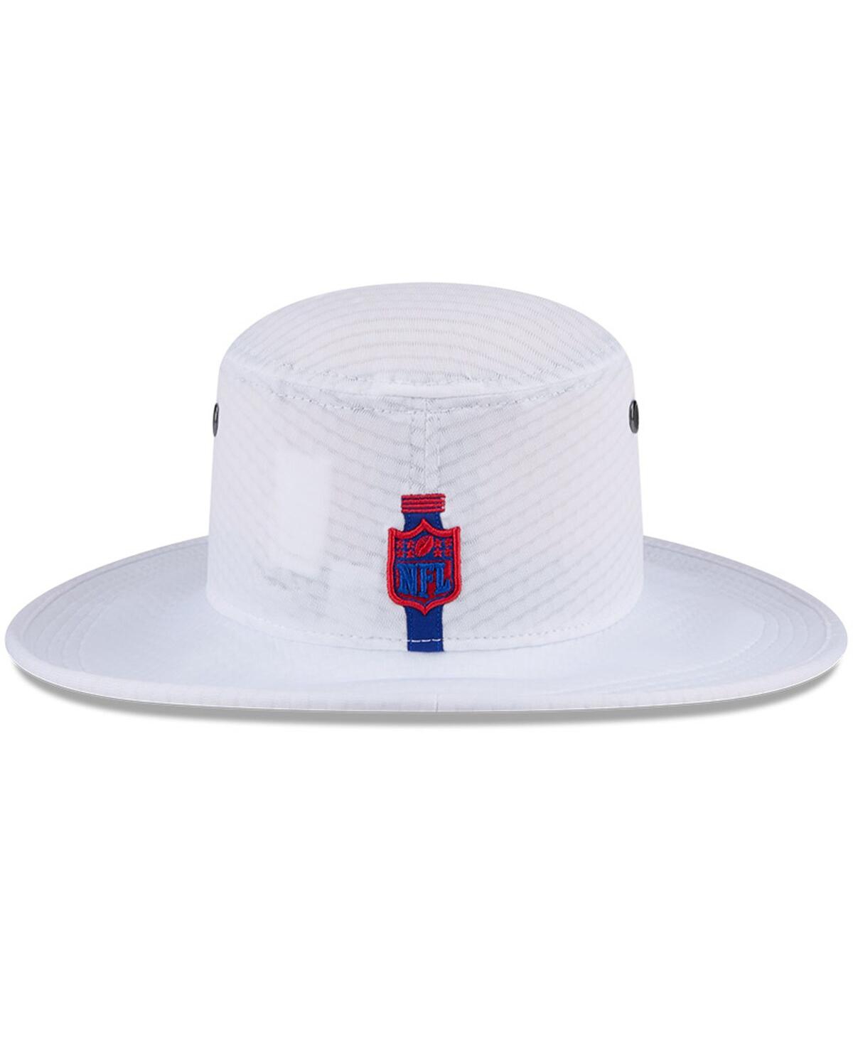 New Era Men's White New England Patriots 2024 Nfl Training Camp Panama Bucket Hat In White